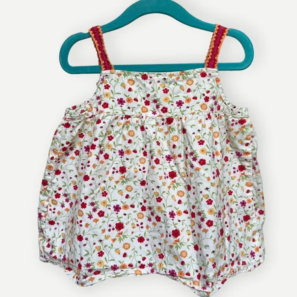 Gymboree Girls Kids Sleeveless Flowy Floral Cotton Tank Shirt. Top. 5. 5T.